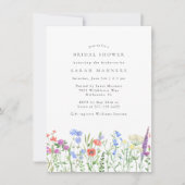 Vrijgezellenfeest van wilde bloemen kaart (Voorkant)