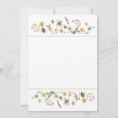 Vrijgezellenfeest van wilde bloemen kaart (Achterkant)