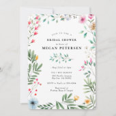 Vrijgezellenfeest van wilde bloemen kaart (Voorkant)