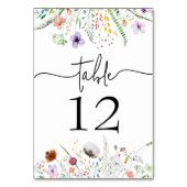 Vrijgezellenfeest van wilde bloemen kaart (Voorkant)