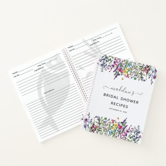 Vrijgezellenfeest van wilde bloemen notitieboek (Binnen)