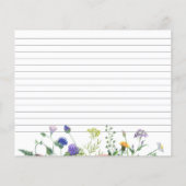 Vrijgezellenfeest van wilde bloemen - Ontvangkaart (Achterkant)