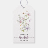 Vrijgezellenfeest van wilde bloemen Rustic Floral  Cadeaulabel (Voorkant)