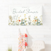 Vrijgezellenfeest van wilde bloemen spandoek (Insitu)