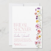 Vrijgezellenfeest van wilde bloemen  uitnodiging (Voorkant)