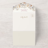 Vrijgezellenfeest van wilde Rozen All In One Uitnodiging (Buitenkant)