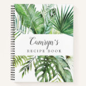 Vrijgezellenfeest van wilde tropische palmen notitieboek (Voorkant)