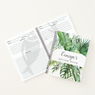 Vrijgezellenfeest van wilde tropische palmen notitieboek