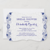 Vrijgezellenfeest van witte en marineblauw ras nod kaart (Voorkant)