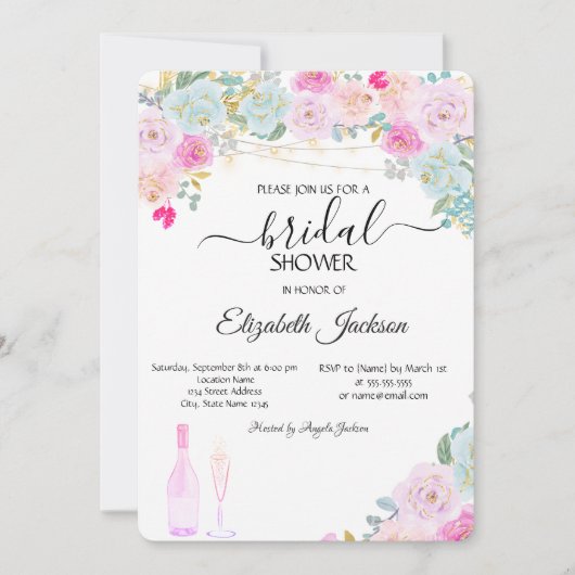 Vrijgezellenfeest van witte glazen lampjes Chic-Ro Kaart (Voorkant)