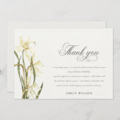 Vrijgezellenfeest van witte Waterverf Bedankkaart (Voorkant / Achterkant)