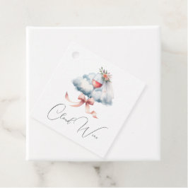 Vrijgezellenfeest van wolkwijn bedankjes labels