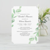 Vrijgezellenfeest van Woodland. Groene eucalyptusb Kaart (Staand voorkant)