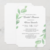 Vrijgezellenfeest van Woodland. Groene eucalyptusb Kaart (Voorkant / Achterkant)