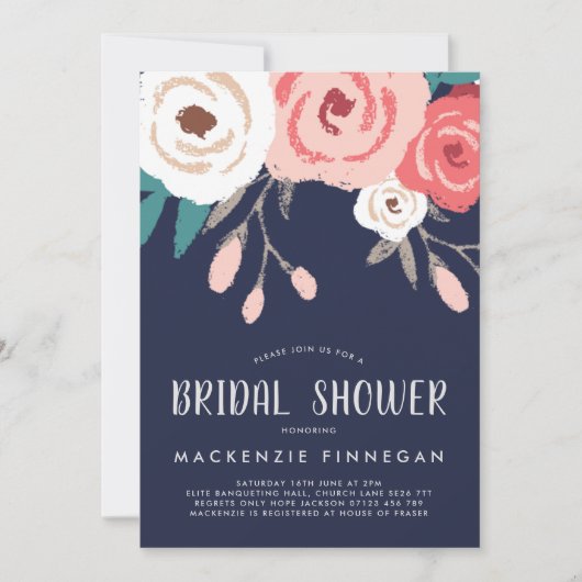 Vrijgezellenfeest van zeemacht en koraal kaart (Voorkant)