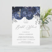 Vrijgezellenfeest van zeemacht en zilver kaart (Staand voorkant)