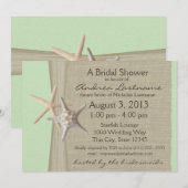 Vrijgezellenfeest van zeesterren kaart (Voorkant / Achterkant)