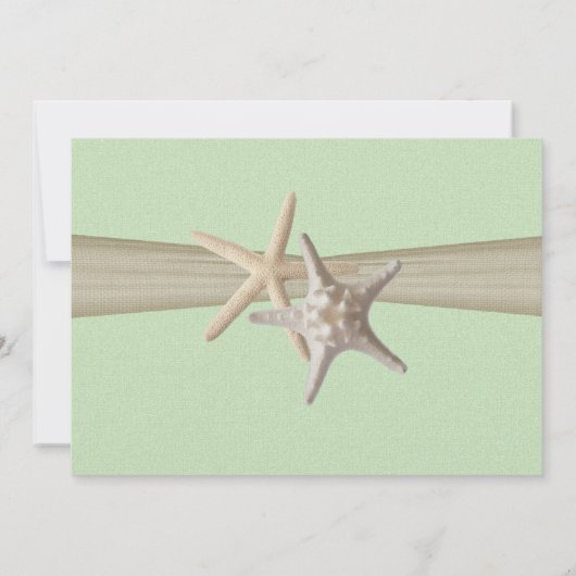 Vrijgezellenfeest van zeesterren kaart (Achterkant)