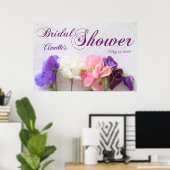 Vrijgezellenfeest van zoete erwten, vers poster (Thuiskantoor)