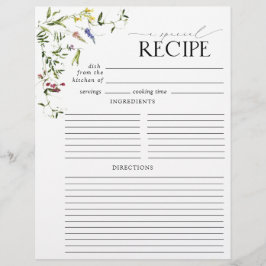 Vrijgezellenfeest van zomerwilde bloem Recipe Mult