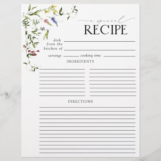 Vrijgezellenfeest van zomerwilde bloem Recipe Mult (Voorkant)