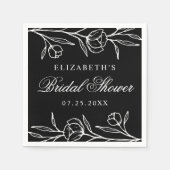 Vrijgezellenfeest van zwarte en witte ketting servet (Voorkant)