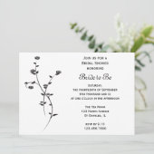 Vrijgezellenfeest van zwarte en witte rozen kaart (Staand voorkant)