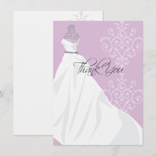 vrijgezellenfeest | Vaste kaart voor dank (Voorkant / Achterkant)