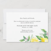 Vrijgezellenfeest Verander de datum Lemons groen Kaart (Achterkant)