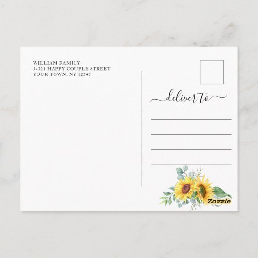 Vrijgezellenfeest Verandering van Plannen Zonneblo Briefkaart (Achterkant)