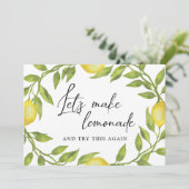 Vrijgezellenfeest Verandering van Plans Lemons Gro Kaart (Staand voorkant)