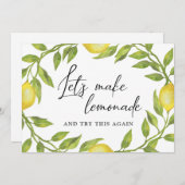 Vrijgezellenfeest Verandering van Plans Lemons Gro Kaart (Voorkant / Achterkant)