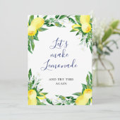 Vrijgezellenfeest Verandering van Plans Lemons Gro Kaart (Staand voorkant)