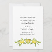 Vrijgezellenfeest Verandering van Plans Lemons Gro Kaart (Achterkant)