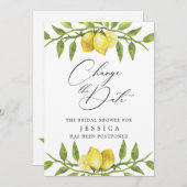 Vrijgezellenfeest Verandering van Plans Lemons Gro Kaart (Voorkant / Achterkant)