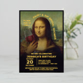 Vrijgezellenfeest Verf en Sip Folie Uitnodiging (Staand Voorkant)