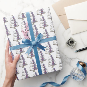 Vrijgezellenfeest Verloving van gelaagde weddensch Cadeaupapier