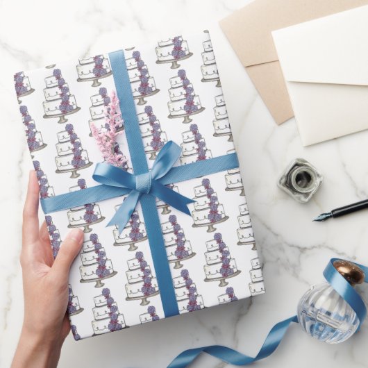 Vrijgezellenfeest Verloving van gelaagde weddensch Cadeaupapier (Geschenken)