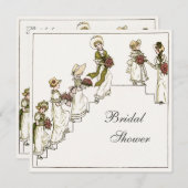 Vrijgezellenfeest Victoriaans bride en bridesmaids Kaart (Voorkant / Achterkant)