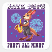 Vrijgezellenfeest Vierkante Sticker (Voorkant)
