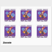 Vrijgezellenfeest Vierkante Sticker (Vel)