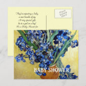 Vrijgezellenfeest. Vincent van Gogh Uitnodiging Briefkaart (Voorkant / Achterkant)