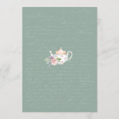 Vrijgezellenfeest Vintage Alice in Wonderland Menu (Achterkant)