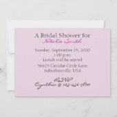 Vrijgezellenfeest Violet Flowers Kaart (Achterkant)