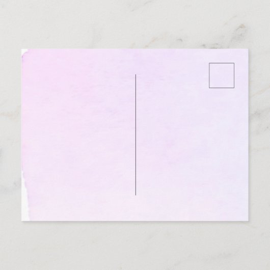 Vrijgezellenfeest violet paarse bloemboog uitnodiging briefkaart (Achterkant)