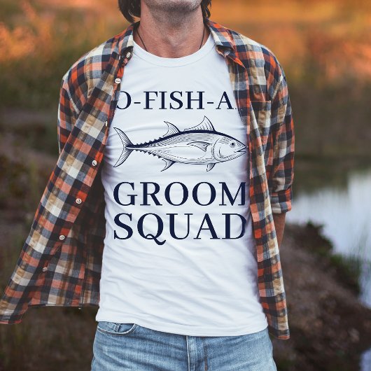 Vrijgezellenfeest Vist Trip Groom Squad T-shirt