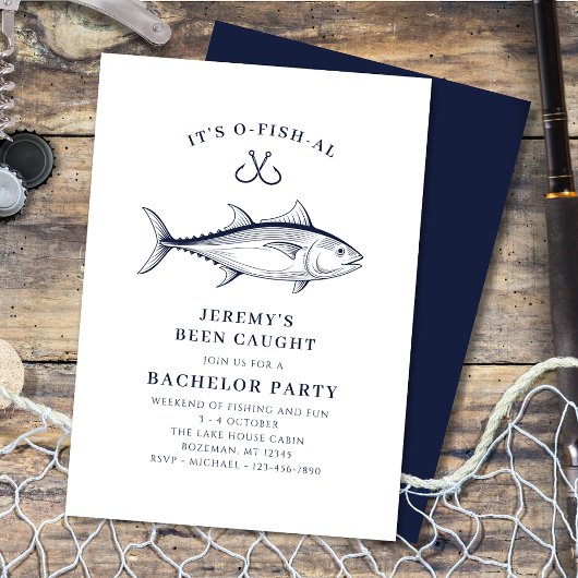 Vrijgezellenfeest Vist weekend Kaart