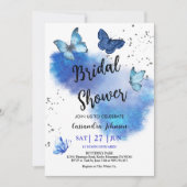 Vrijgezellenfeest vlinder uitnodigen kaart (Voorkant)