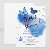 Vrijgezellenfeest vlinder uitnodigen kaart (Voorkant / Achterkant)