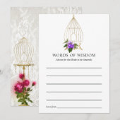 Vrijgezellenfeest vogelpest Advieskaart (Voorkant / Achterkant)